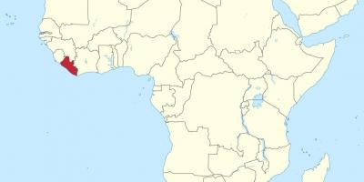 מפה של אפריקה ליבריה