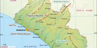 המפה של ליבריה